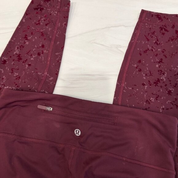 Lululemon Women's Speckle Shine Speed Wunder Mid-Rise Tight 28 Size 6 - Picture 9 of 10